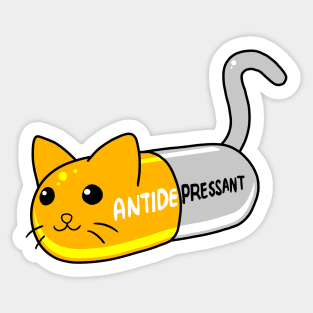 Cat Pill Sticker